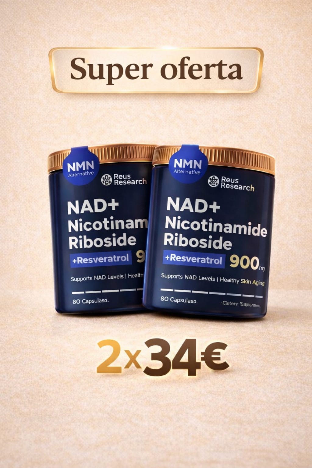 Pack NAD+ (2 frascos)