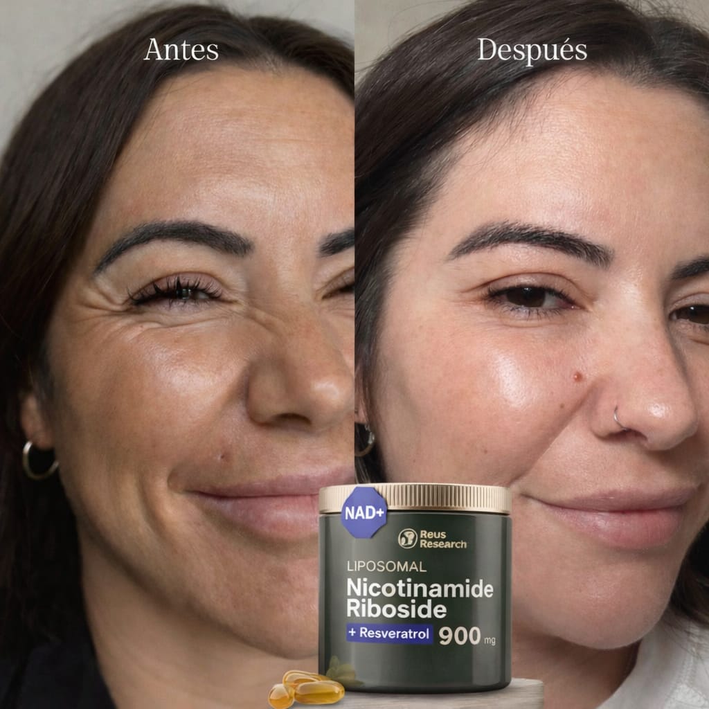 NAD+Nicotinamide Riboside+ Resveratrol Incluye Mascarilla de Té verde