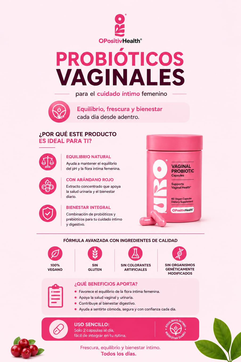 Probiótico femenino URO
